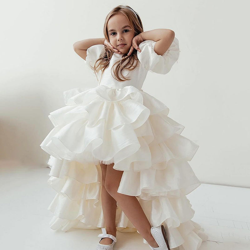 Seraphine — Ivory Tiered Ruffle Gown