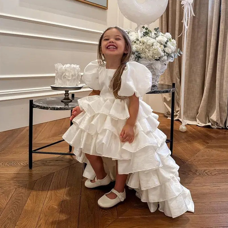 Seraphine — Ivory Tiered Ruffle Gown
