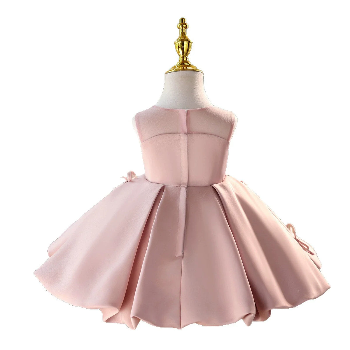 TulleLuce Vestido Infantil Rosa com Laços