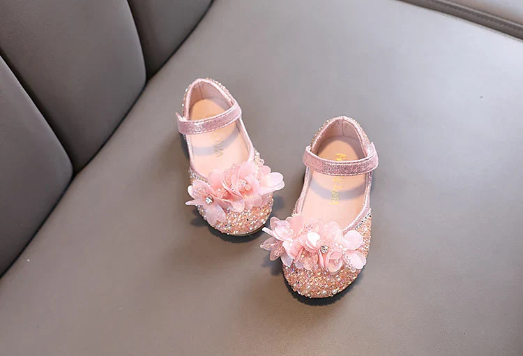 Girls Floral Sparkle Shoes – Charmy