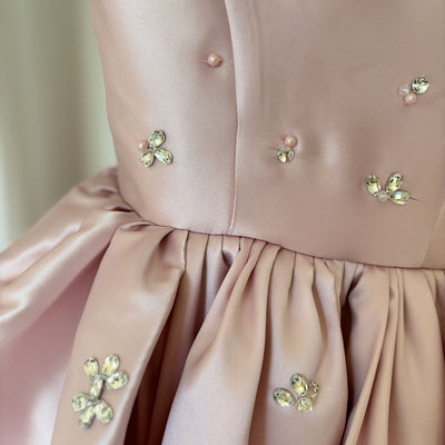 Pink Rhinestone Children's Dress