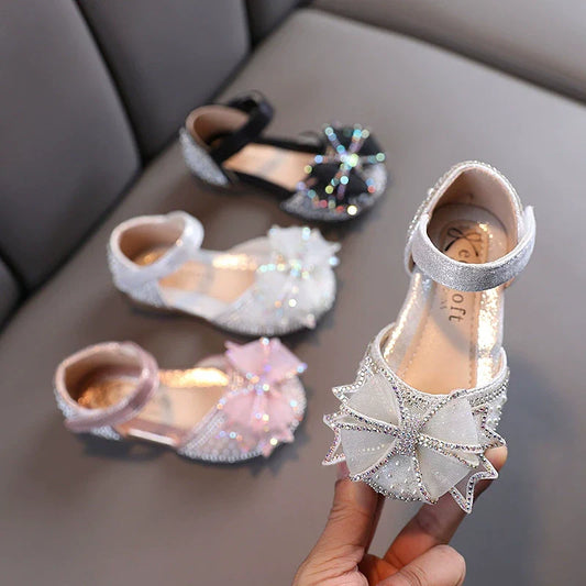 Girls Bow Sparkle Shoes – Charmy