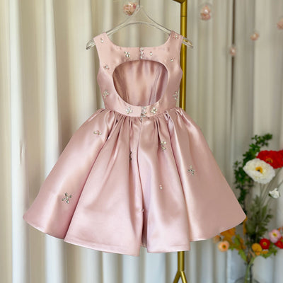 Pink Rhinestone Children's Dress