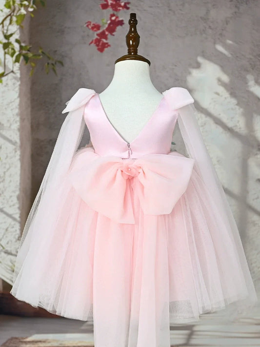 Girls' Party Dress with Small Flowers