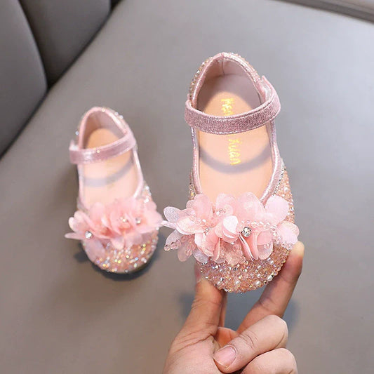 Girls Floral Sparkle Shoes – Charmy