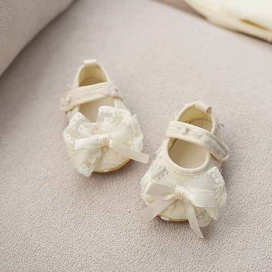 Girls' Shoes with Lace Bow
