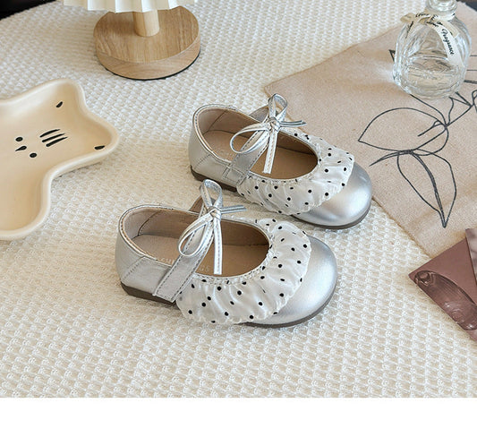 Children's Polka Dot Shoe with Bow