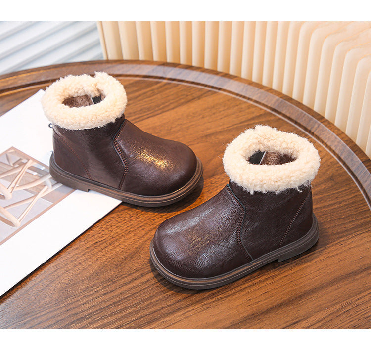 Girls' Fuzzy Boots