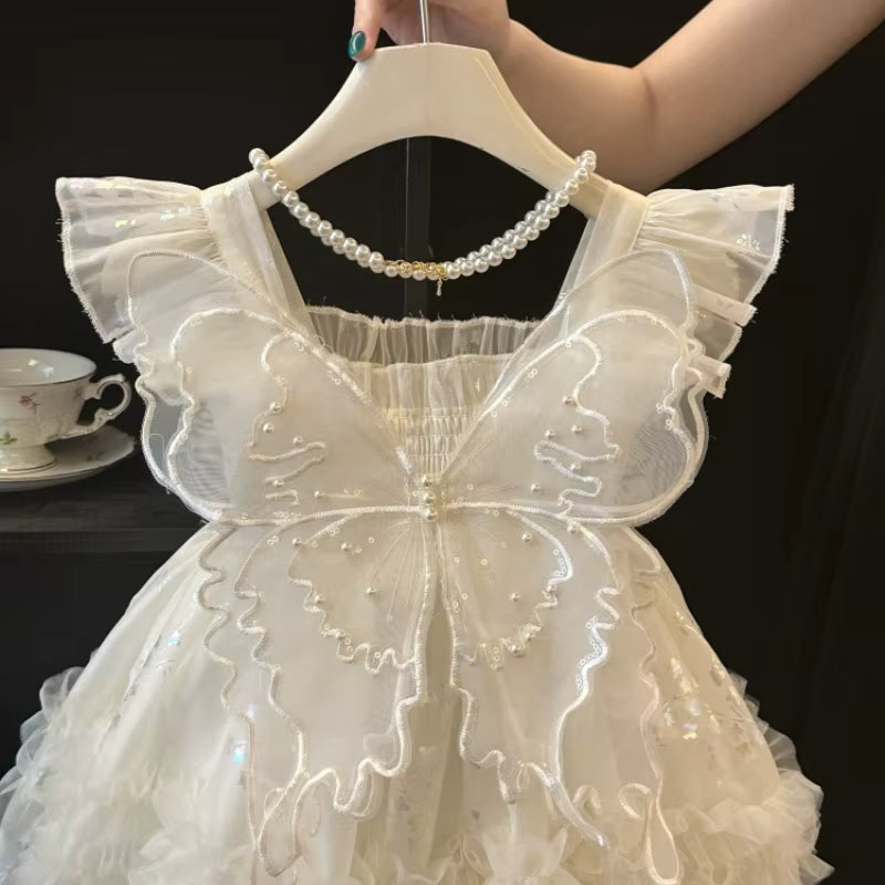 Sparkly Children's Dress with Wings