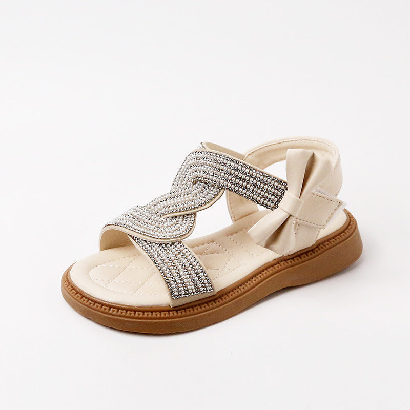 Girls Braided Embellished Party Sandals – Charmy