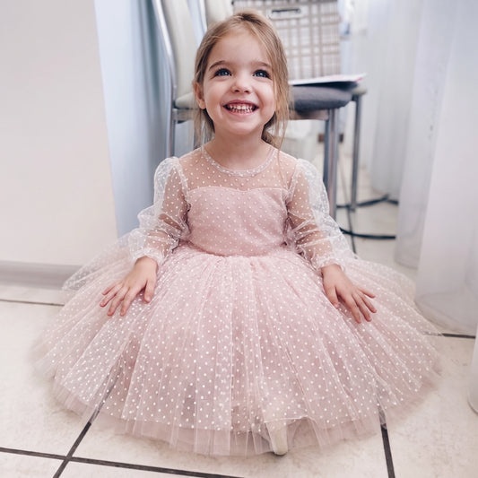 Delicate Children's Dress With Lace