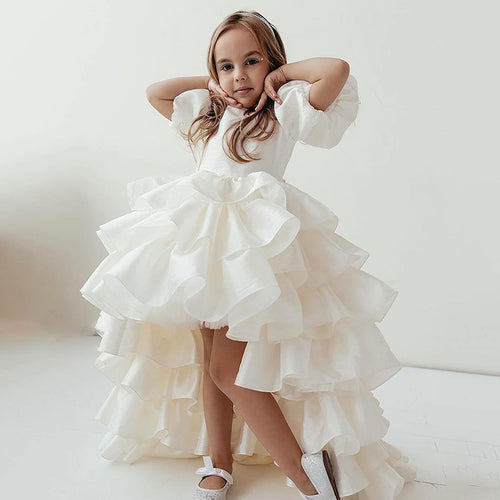 Seraphine — Ivory Tiered Ruffle Gown