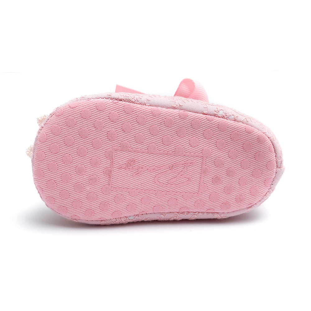 Children's Lace-Up Flower Shoe