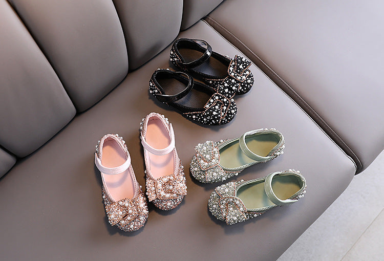 Girls Pearl Sparkle Shoes – Charmy