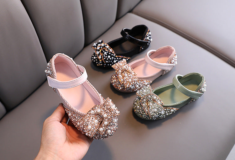 Girls Pearl Sparkle Shoes – Charmy