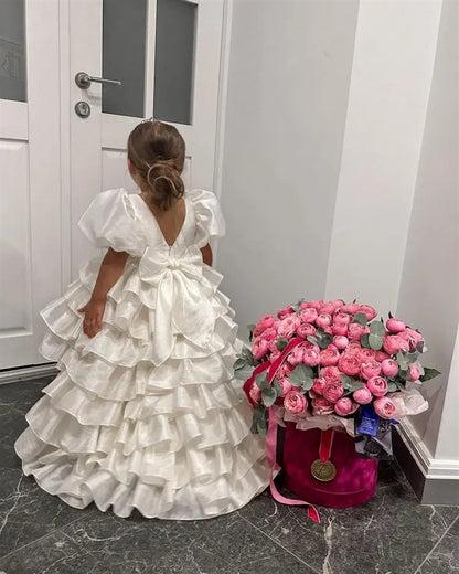 Seraphine — Ivory Tiered Ruffle Gown