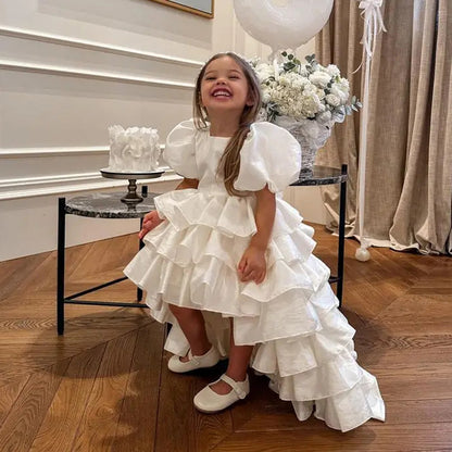 Seraphine — Ivory Tiered Ruffle Gown