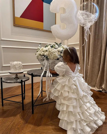 Seraphine — Ivory Tiered Ruffle Gown