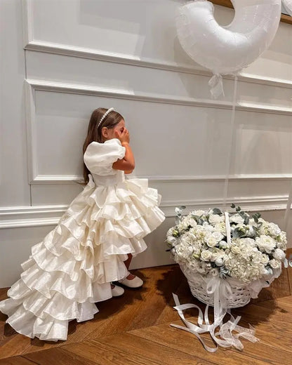 Seraphine — Ivory Tiered Ruffle Gown