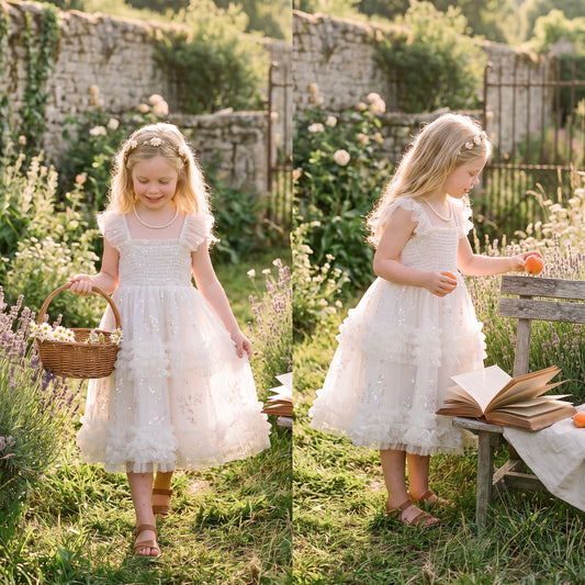 Sparkly Children's Dress with Wings