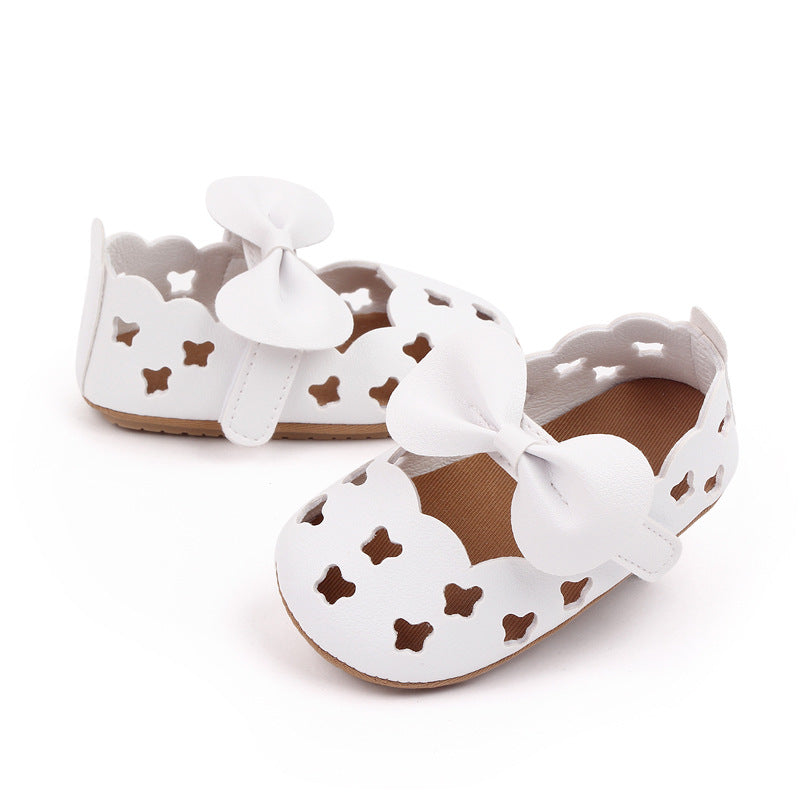 Baby Shoe with Holes and Bow