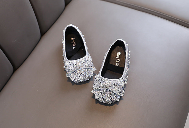 Girls Bow Sparkle Shoes – Charmy