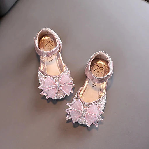 Girls Bow Sparkle Shoes – Charmy
