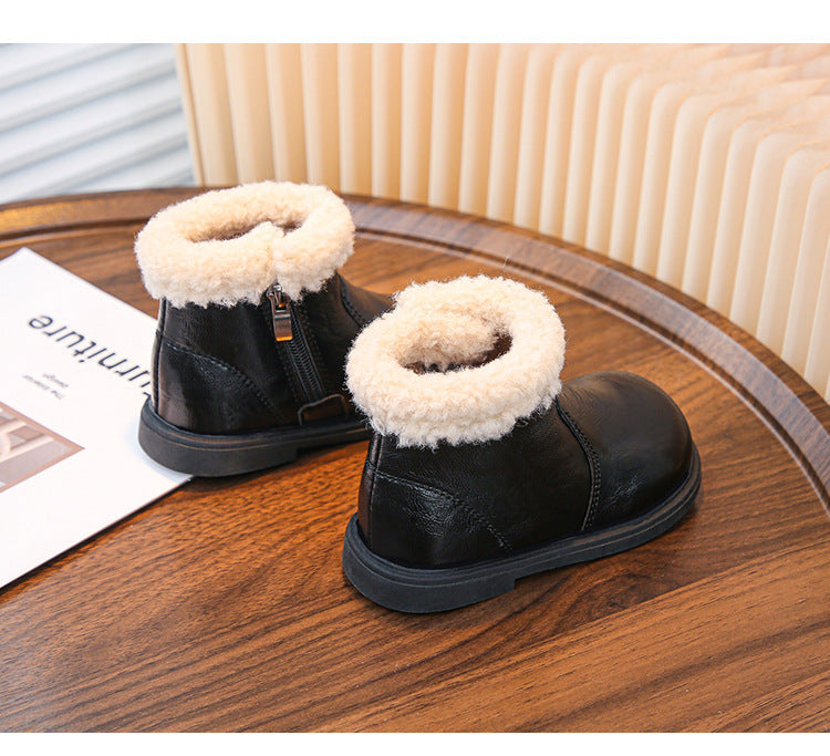 Girls' Fuzzy Boots