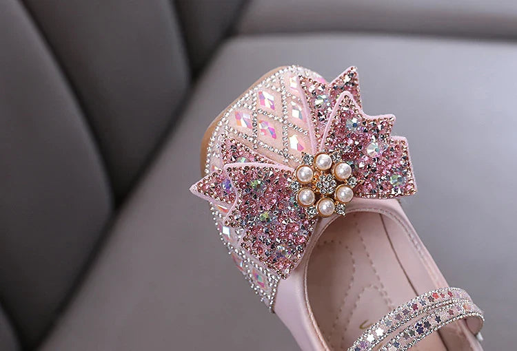 Girls Bow Sparkle Shoes – Charmy