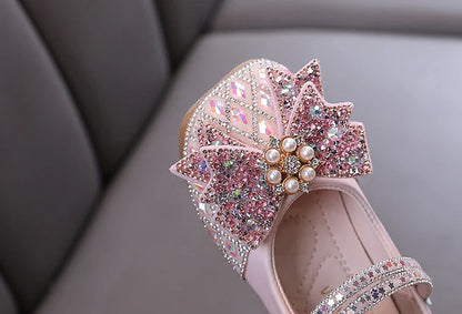 Girls Bow Sparkle Shoes – Charmy