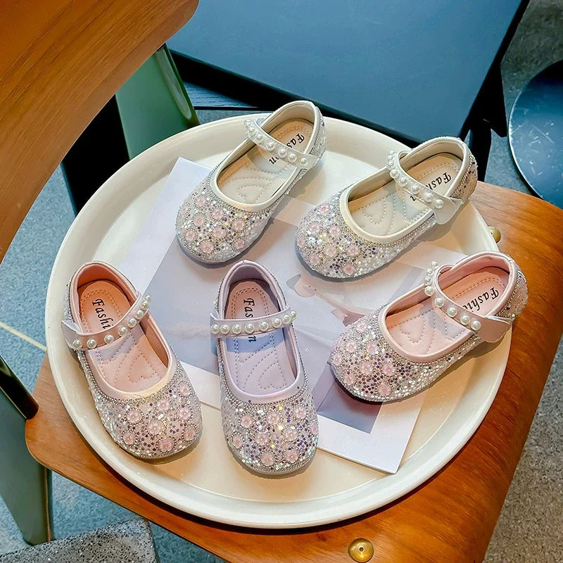 Girls Floral Sparkle Shoes – Charmy