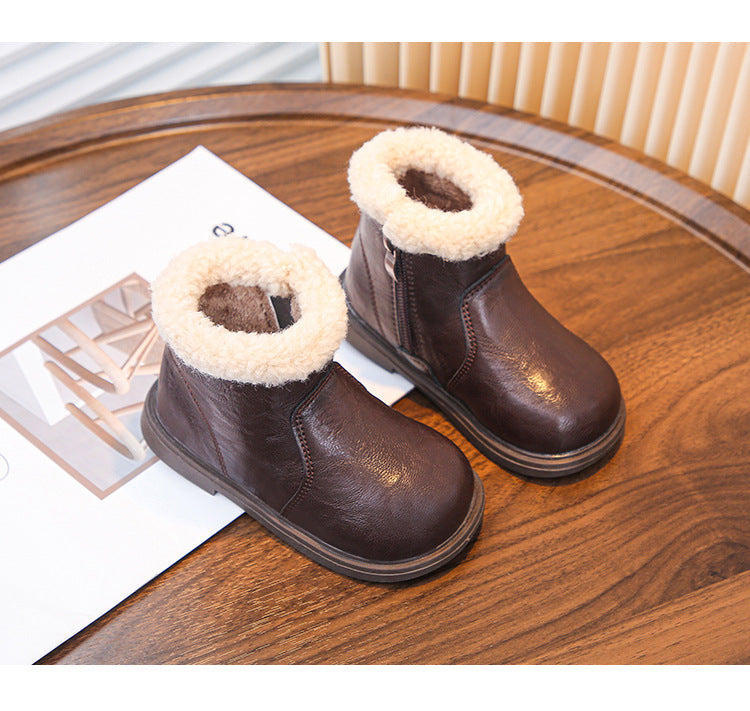 Girls' Fuzzy Boots