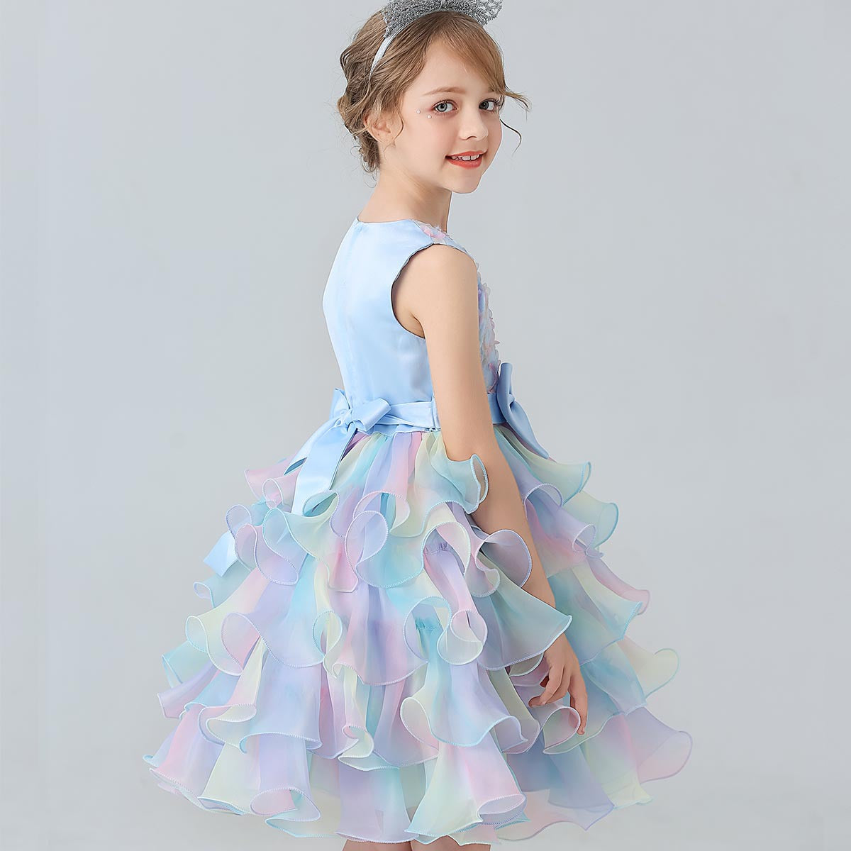 Children's Layered Dress in Colors