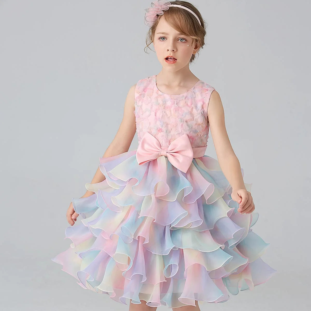 Children's Layered Dress in Colors