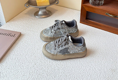 Children's Sneakers with Sparkling Star Design