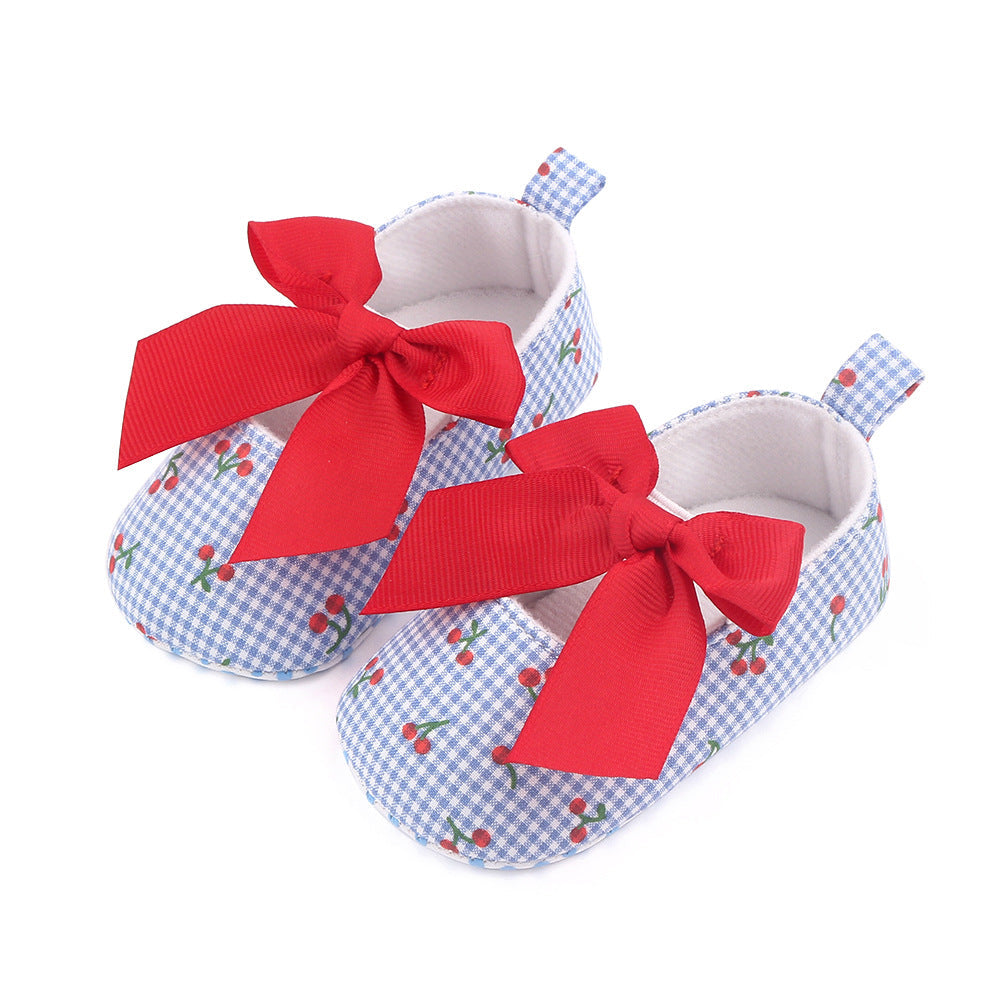 Cherry Print Children's Shoes
