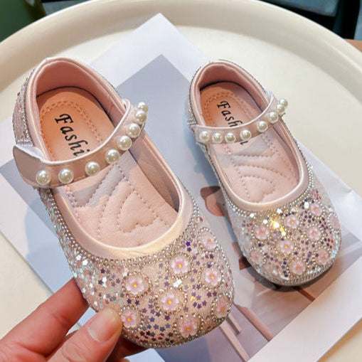Girls Floral Sparkle Shoes – Charmy