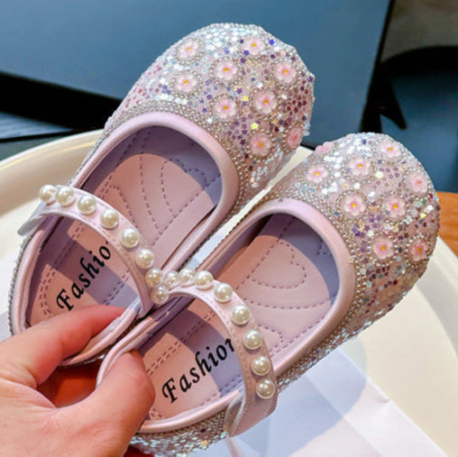 Girls Floral Sparkle Shoes – Charmy