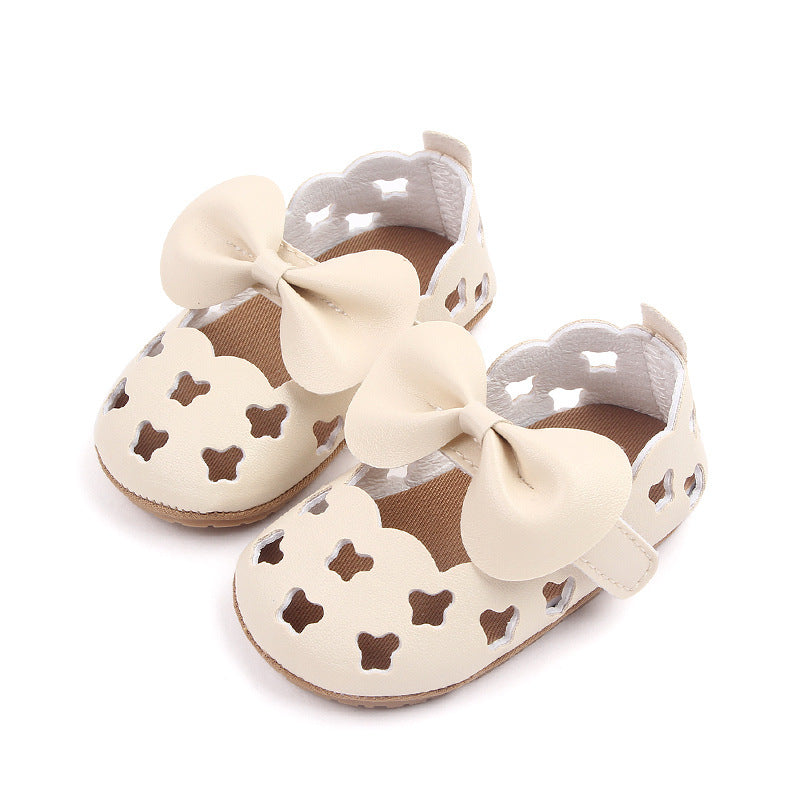 Baby Shoe with Holes and Bow