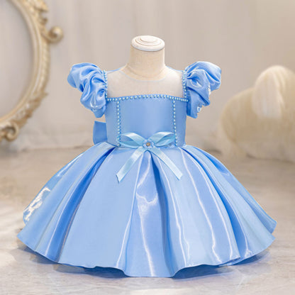 Pearls and Bow Party Dress