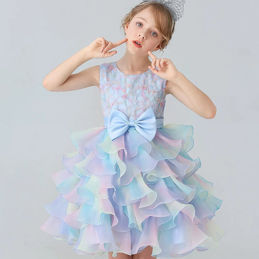 Children's Layered Dress in Colors
