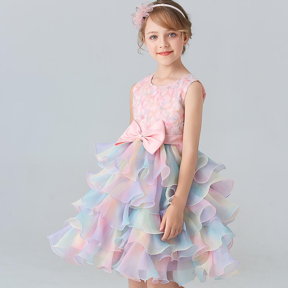 Children's Layered Dress in Colors