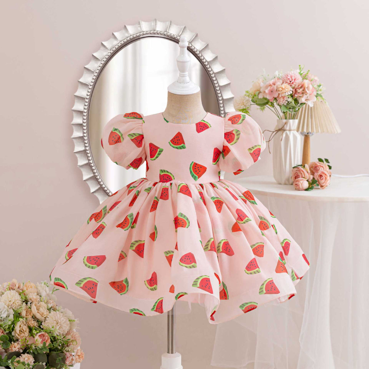 Girls' Party Dress Love/ Cherries/ Watermelon