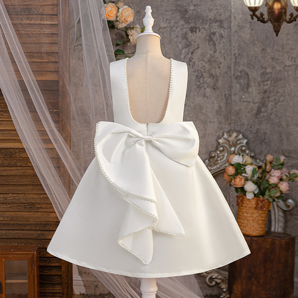 White Pearl Children's Dress