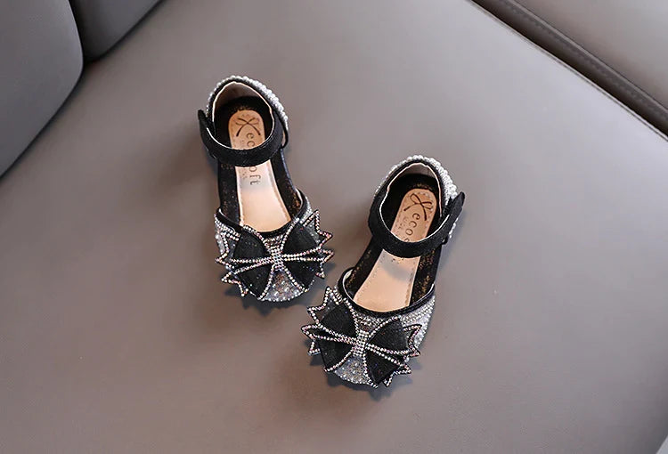 Girls Bow Sparkle Shoes – Charmy