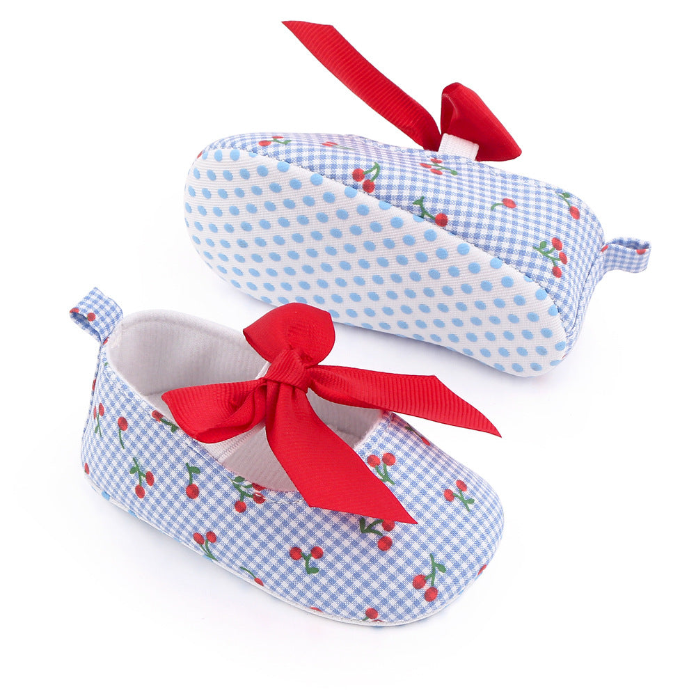 Cherry Print Children's Shoes