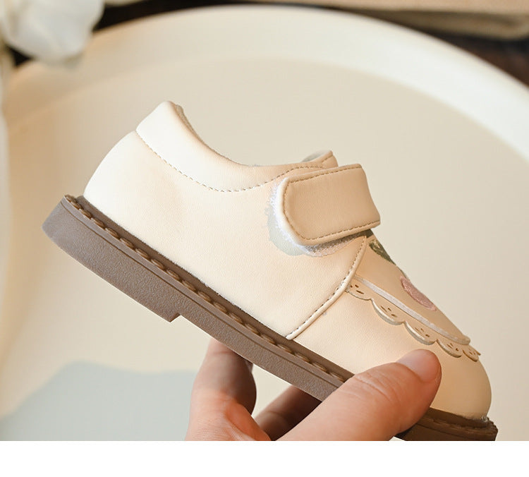 Children's Cherry-Print Velcro Shoes