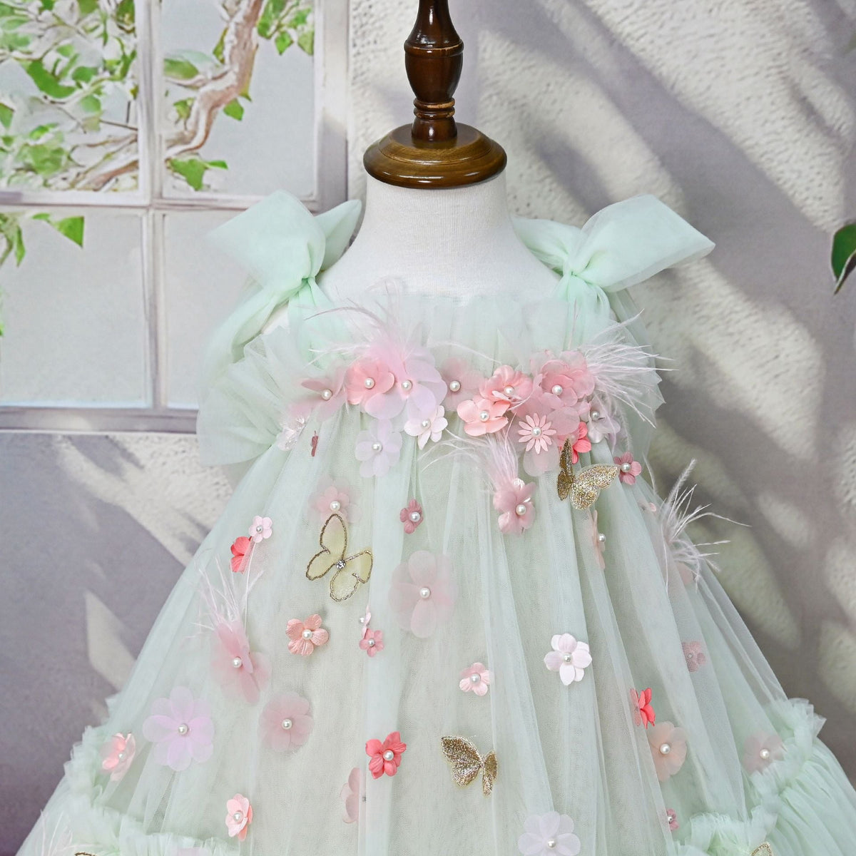 Children's Flower Tulle Dress
