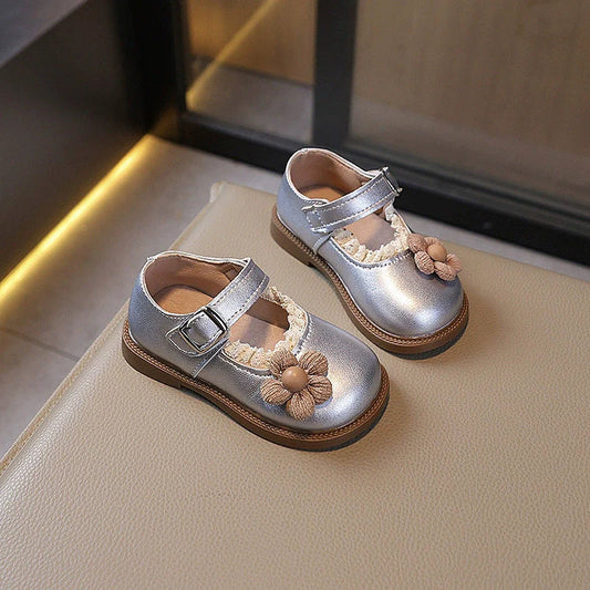 Girls Floral Strap Shoes – Charmy