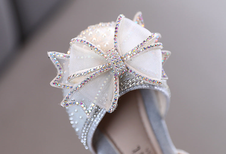Girls Bow Sparkle Shoes – Charmy